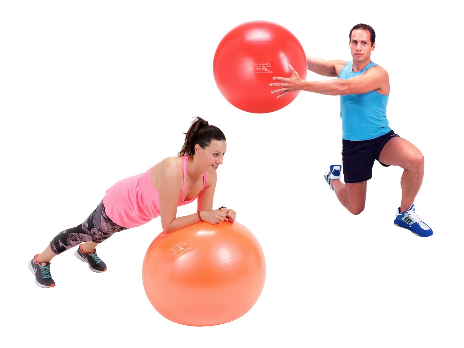 Gymnic Classic Plus Burst-Resistant Exercise Ball, Blue (65 cm) - Image 3