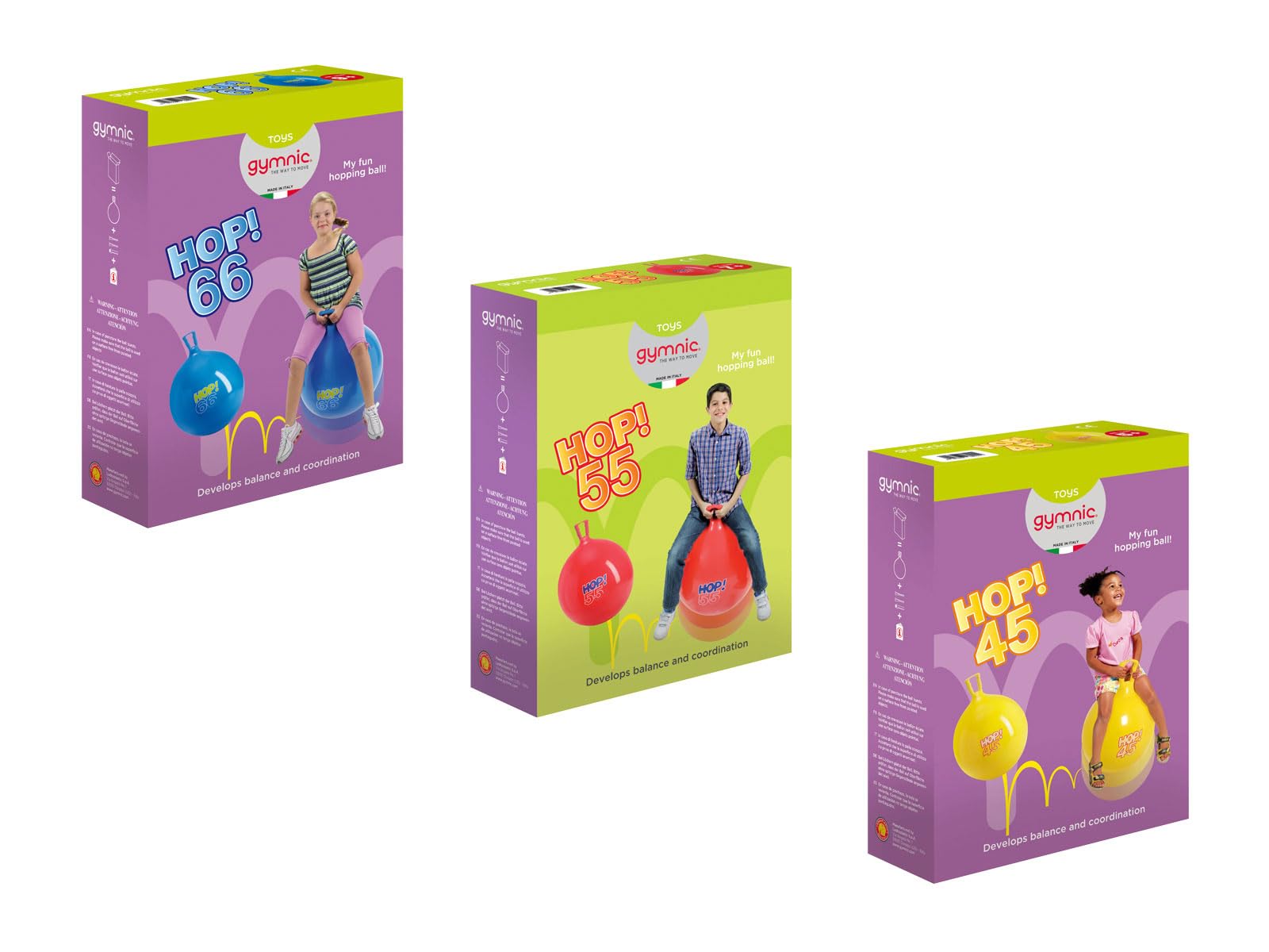 Gymnic / Hop-55 22" Hop Ball, Red - Image 6