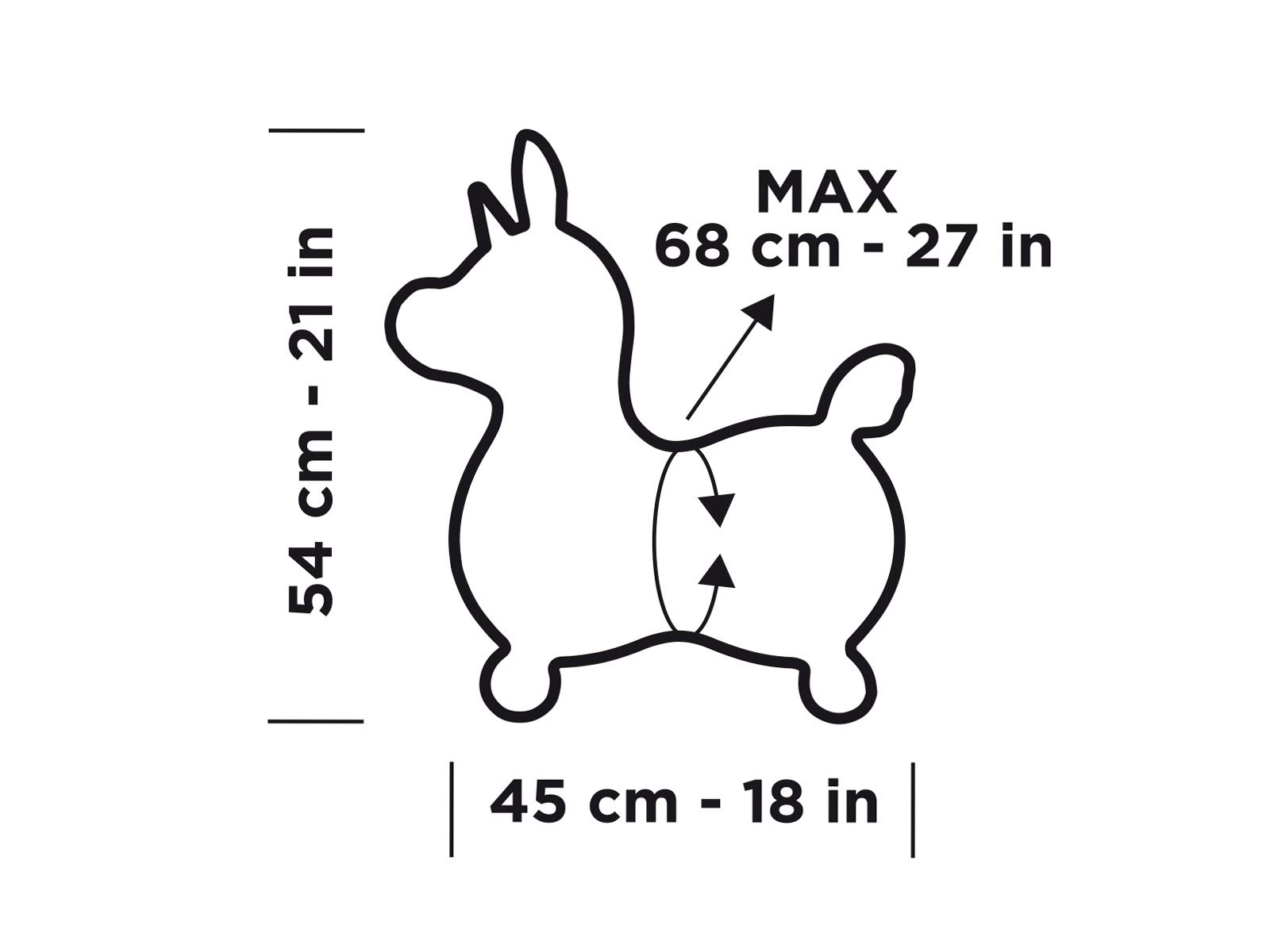 GYMNIC Hop-on Unicorn Rody Magical Unicorn Inflatable Hop-on Animal (Pink, 3-5 Years, Includes Hand Pump) - Image 7