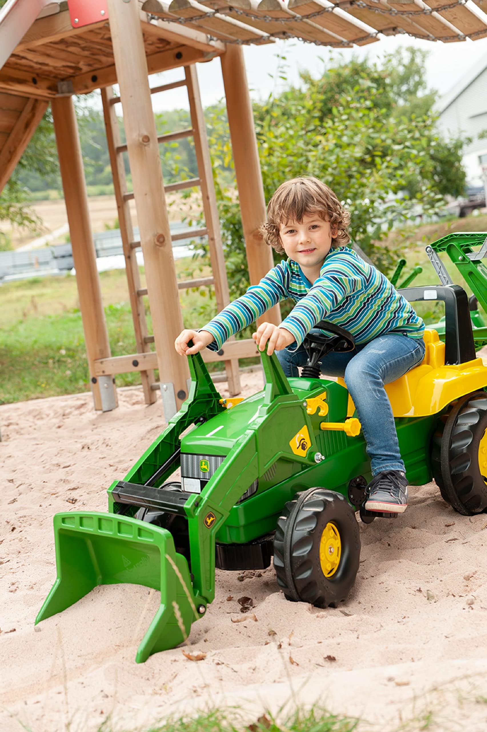 John Deere Pedal Loader with Backhoe & Winch - Image 4