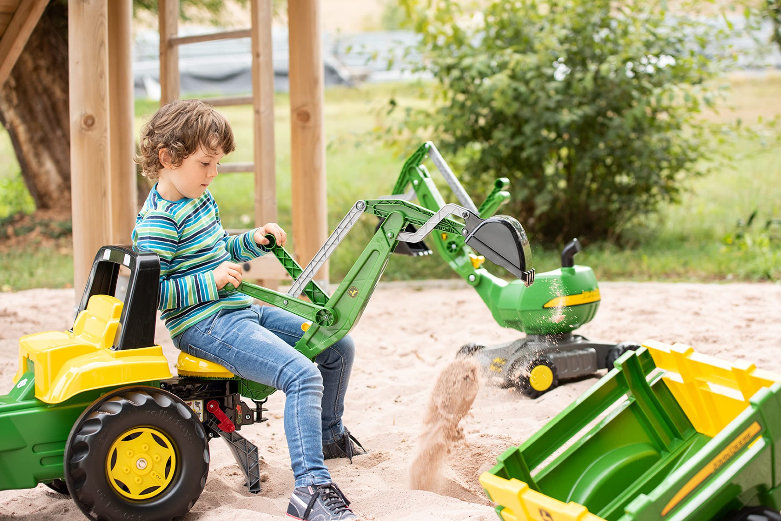 John Deere Pedal Loader with Backhoe & Winch - Image 8