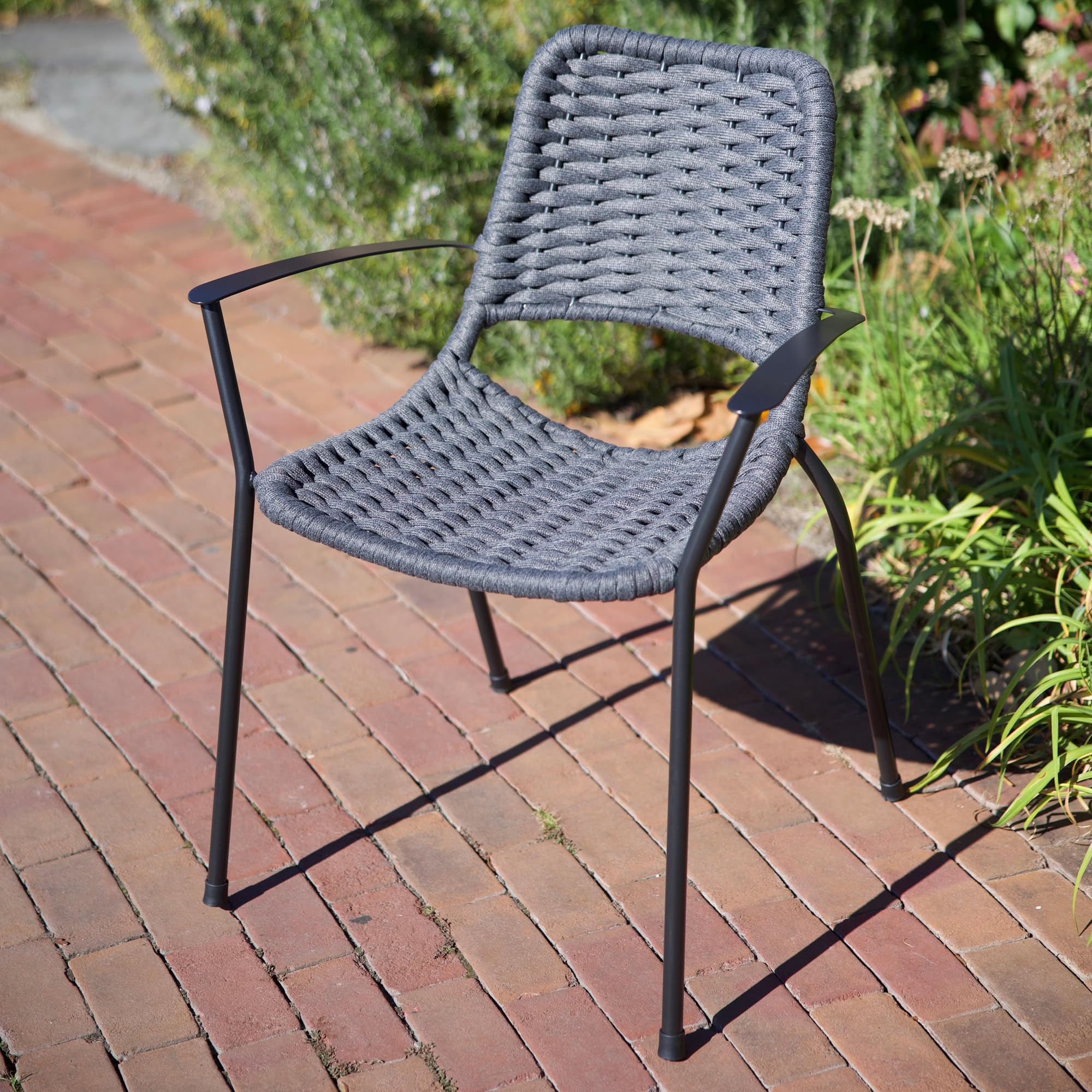 KETTLER Metro Rope Stackable Arm Chair Set (4) - Image 3