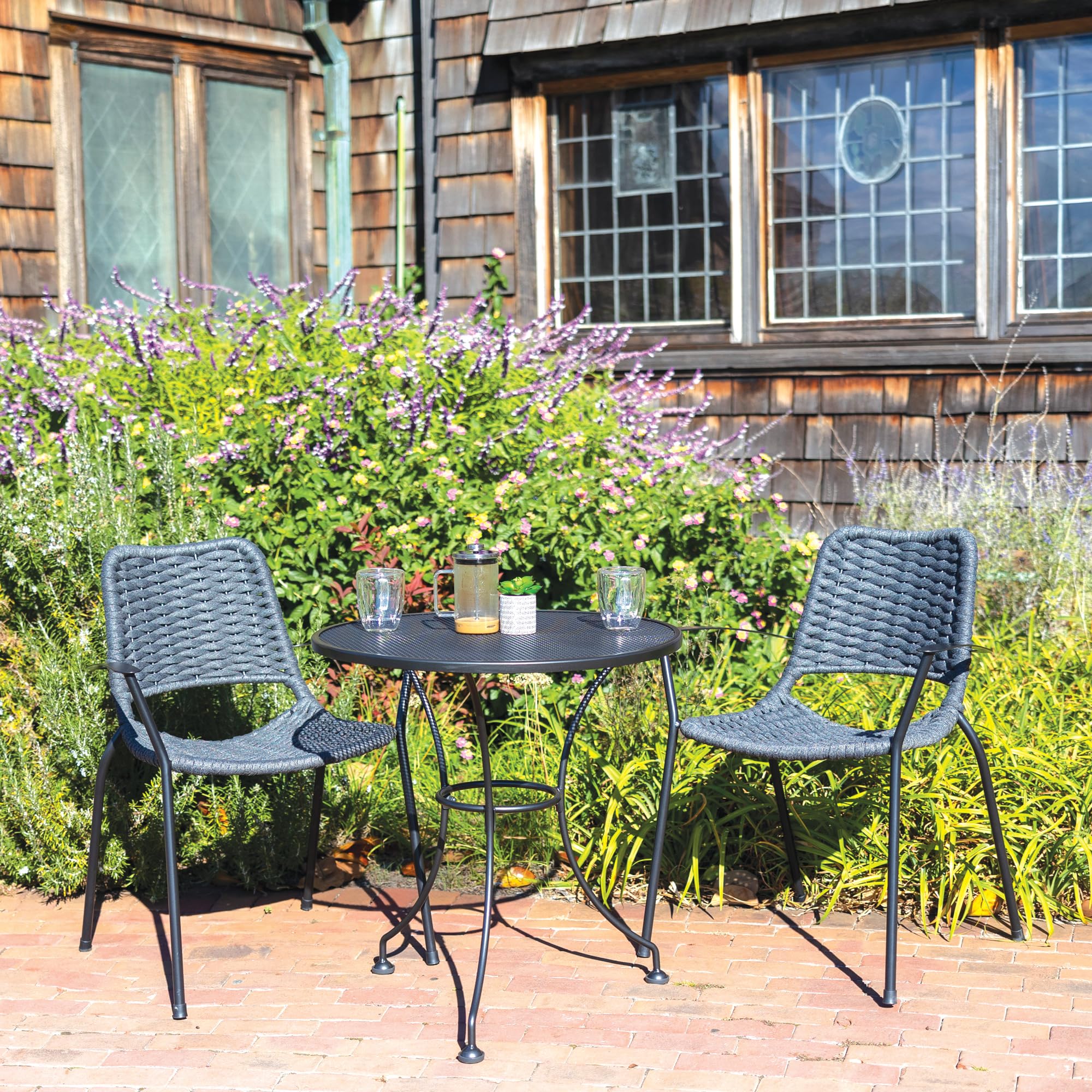 KETTLER Metro Rope Stackable Arm Chair Set (4) - Image 5