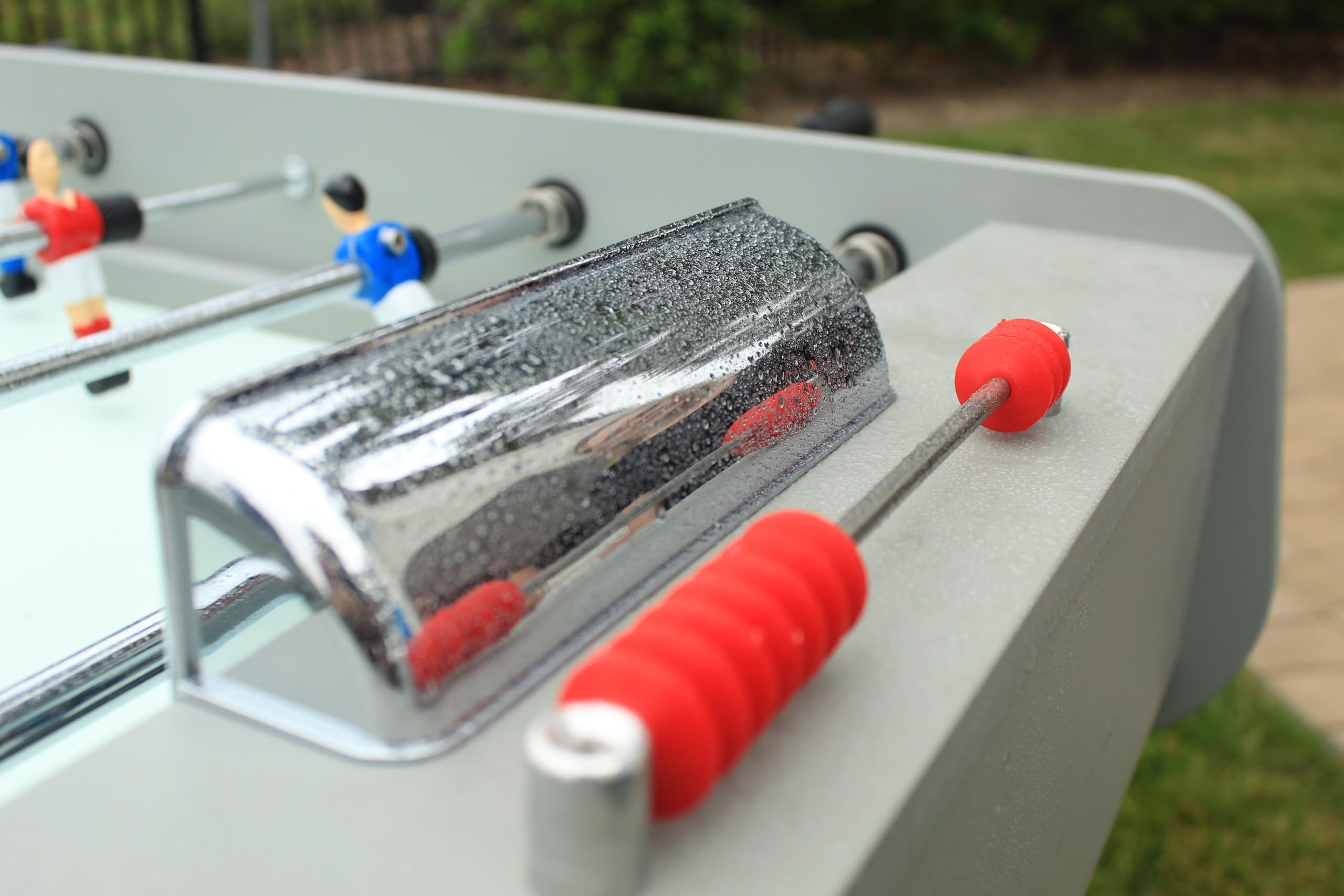 René Pierre Outdoor Foosball Table - Tahiti. Designed with Safety Telescoping Rods with Ergonomic Handles and 2 Single Goalies - Image 7