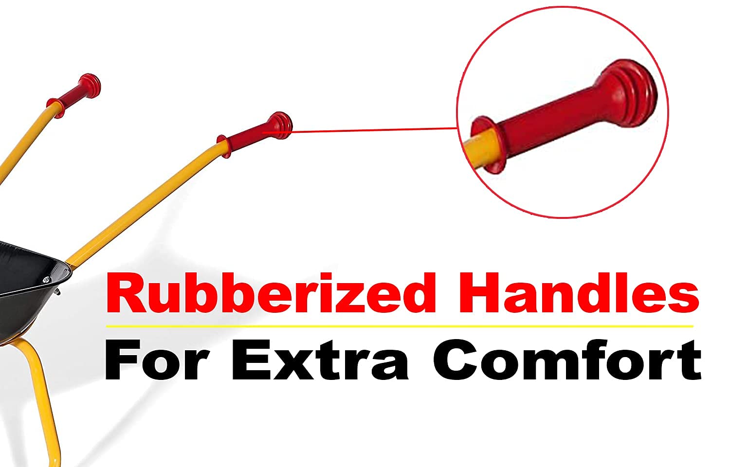 Rolly CAT Kids Wheelbarrow Ride On - Rust-Resistant Seamless Steel Tub with Rubber Hand Grips - Image 5