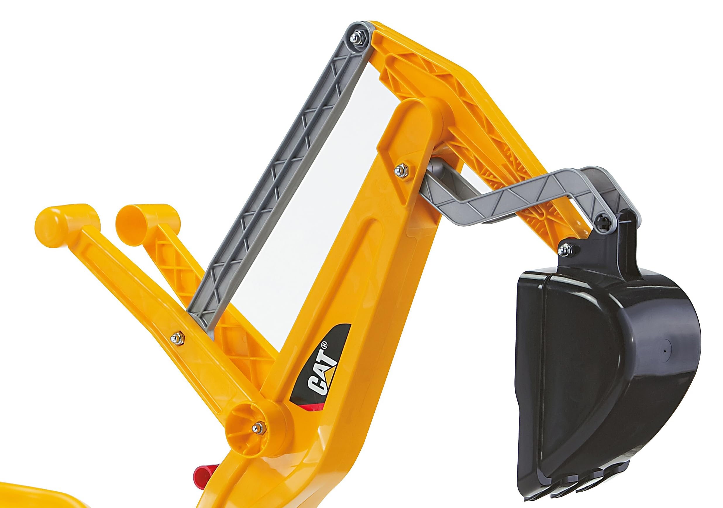 rolly toys CAT Construction Ride-On: 360-Degree Excavator/Shovel Digger, Youth Ages 3+ , Yellow - Image 3