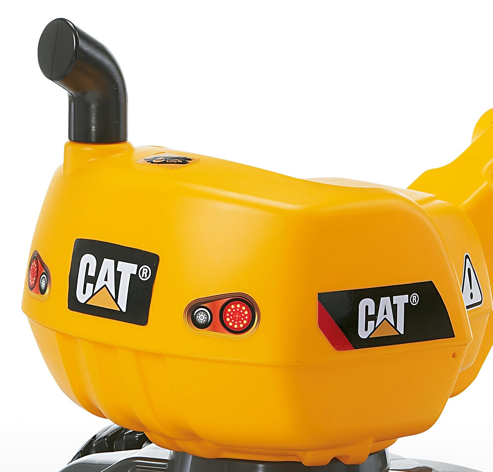rolly toys CAT Construction Ride-On: 360-Degree Excavator/Shovel Digger, Youth Ages 3+ , Yellow - Image 4