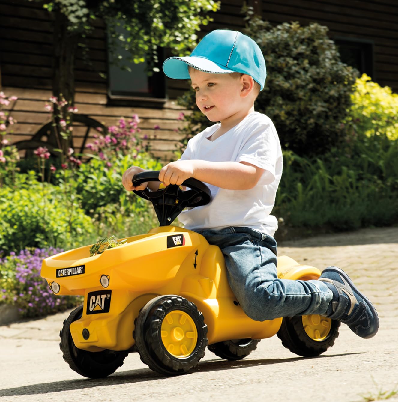 rolly toys CAT Construction Ride-On: Front-Tipping/Dumping Tractor, Youth Ages 1.5+ - Image 3