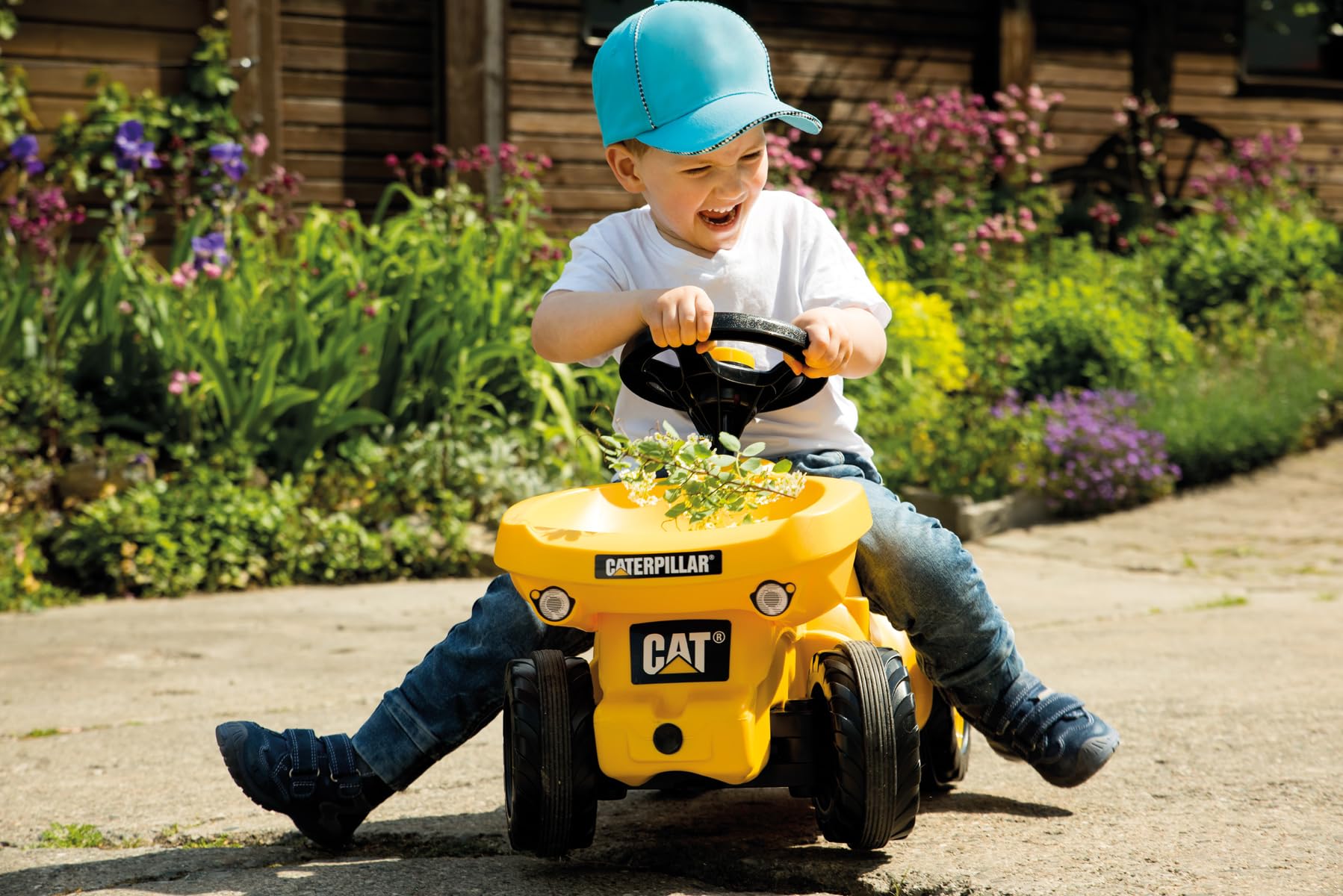 rolly toys CAT Construction Ride-On: Front-Tipping/Dumping Tractor, Youth Ages 1.5+ - Image 4